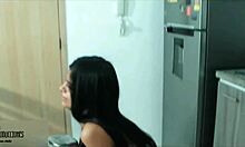 Latina stepsister gets her pussy fingered and fucked doggystyle while exercising