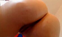 Blonde couple's emotional webcam session with fucking and cum swallow