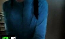 Sexy blonde bombshell poses on car before outdoor sex?