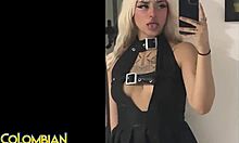 Colombian Alt Goth Latina Slut Gets Cum Facial In Casting