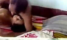 hot babe strips and gets fucked missionary style 😍