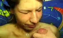 skinny slutty hoe gives sloppy blowjob in amateur pov session