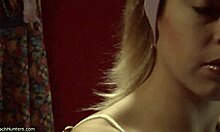 Blond-Haired Beauty Shows Off Body