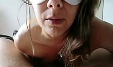 sweet busty bimbo teases with skilled oral strokes.