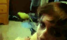 Goth Teen Sucks Cock!