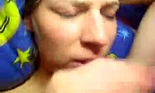 skinny slutty hoe gives sloppy blowjob in amateur pov session