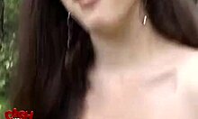 18 Yo Wishes For Cock While Walking Her Dog Outdoors