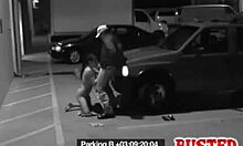 Old Lad in White Hat Gets Oral From Cute Princess Outdoors!