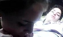 Hot Babe Sucking Entire Cock Eagerly