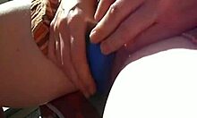 Hot Masturbation With Lovely Hoe Rubbing Her Clitoris On Balcony Close-Up