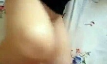 Perverted Asian teen 18+s enjoying close up pussy banging