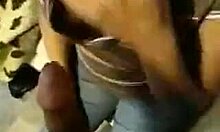 a hot little 18+ latina gets on her knees and sucks a cock like crazy