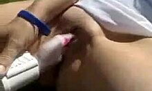 A Sexy Woman Records Her Private Session With A Vibrator