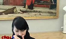 Female Servant Receives Large Penis in Bed During Cowgirl Fucking and Blowjob