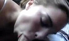 Hot Babe Sucking Entire Cock Eagerly