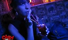 Rich teen princess proudly shows off her expensive thong 😊