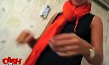 Rich teen princess proudly shows off her expensive thong 😊