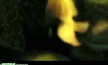 I watch this kinky white slut working on that big black cock with ball licking