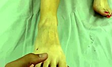 Stepsister Gives Footjob and Cum