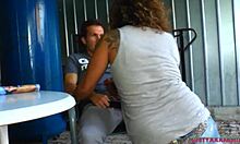 Hot MILF Surprised Step Brother Masturbating and FUCKED Him Hard