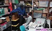 Hayden's reward for stealing: intense hardcore sex