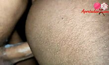 Creampie Explosion in Wet Black Pussy During Intense Amateur Session