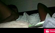 ebony massage leads to homemade orgasm