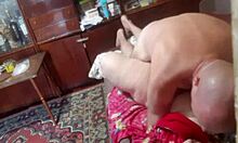 The BBW milf wife says, 'Watch me suck and show my tits in amateur fun'