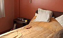 Latina Mom Uses Huge Dildo as Stepson Records Massive Cumshot