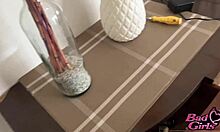 latina stepdaughter trades big ass for money with stepfather