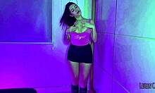 Naughty Babe with Big Ass Teases and Shows Off Tits and Ass