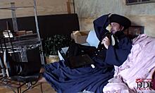 dirty blonde gets wild with fat cock at photoshoot session