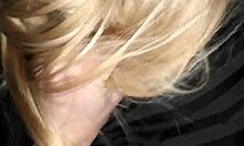 easy going blonde gets naked and fucked on stairs