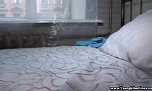 Man, this horny blonde teen couple tries every wild sex position in the bedroom!