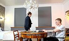 Tutor4k mature tutor seduced by disciple without glasses