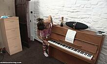 really busty babe flashes boobs during chores 😏