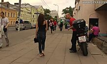 Smoking Hot Skinny Teen Ditches Shoes for Barefoot Fetish Walk!