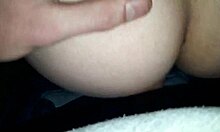 easy going blonde gets naked and fucked on stairs