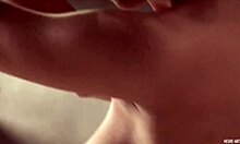 Gorgeous Brunette Touches Horny Body in Bedroom