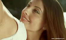 Horny lesbians lick each other passionately!