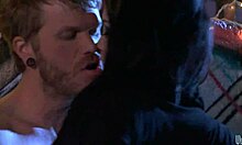 Rough guy punishes his disobedient horny slut with deepthroat