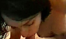 Petite brunette with passion act with her deepthroat skills