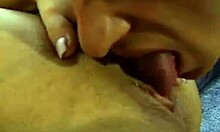 Sexy Blonde Loses Bra and Kneels for Deepthroat