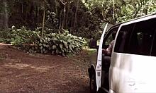 three wild bombshell blondes getting steamy under a waterfall, oh wow