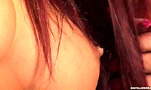 warm romantic atmosphere makes redhead undress and pleasure herself solo