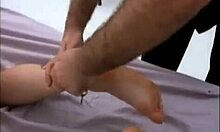 busty bitch chained for rough cunilingus and slaps