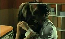 you gotta see this horny babe with big natural tits and shaved pussy fucking passionately