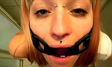 Gagged Teen Slut Feels Eager To Drink And Get Brutally Fucked