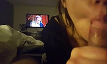 Passionate Girlfriend Tenderly Licks Boyfriend's Dick