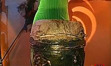 check out that horny mouth filled with nasty fresh bukkake